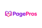 Bright pink and purple PagePros logo
